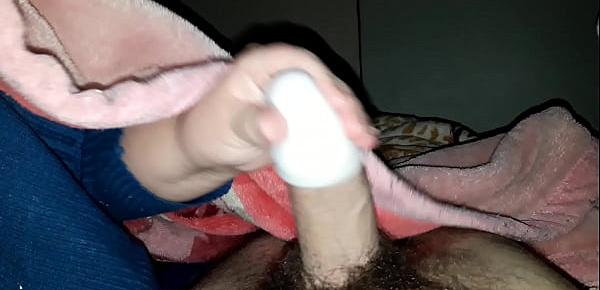  POV Amateur blowjob and cum with Tenga Egg masturbator